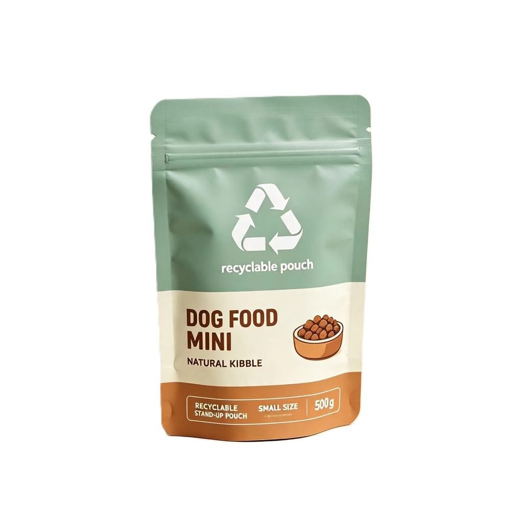 High barrier EVOH recyclable pet food bag replacing aluminum plastic
