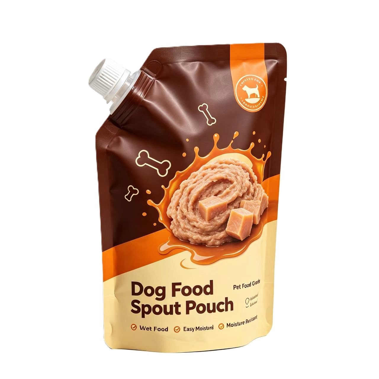 custom printed dog food retort spout pouch wholesale manufacturer